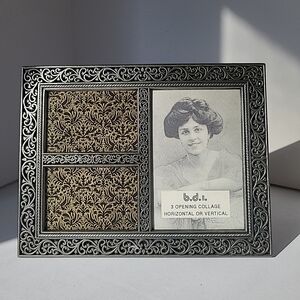 b.d.i. Metal Ornate Photo Collage Frame